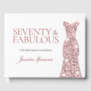 Search for 70th birthday guest books Party