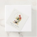 Search for floral wedding favor tags Botanical greenery