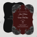 Search for red gray wedding invitations Maroon