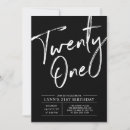 Search for 21st birthday invitations Simple