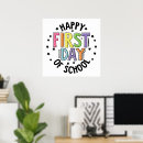 Search for first day of school posters Colorful