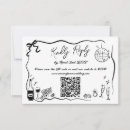 Search for doodle rsvp cards Black and white
