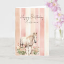Search for horse birthday cards Pink