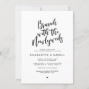 Search for brunch with the newlyweds invitations Black and white