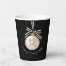 Search for merry christmas paper cups gold