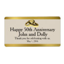 Search for fiftieth anniversary labels Elegant