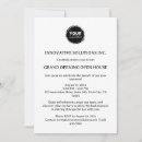 Search for business open house invitations Logo