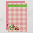 Search for strawberry stationery paper Red