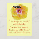 Search for inspirational butterfly quotes postcards For her
