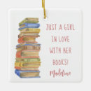 Search for book lover ornaments Librarian