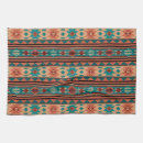 Search for turquoise kitchen towels Geometric pattern