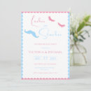 Search for pink and blue gender reveal invitations Simple