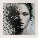 Search for black and white puzzles Woman
