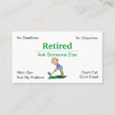 Search for retirement business cards Retiring