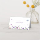 Search for butterflies place cards Floral