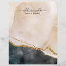 Search for black and gold letterhead Makeup artist