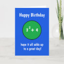 Search for funny math birthday birthday cards Geek