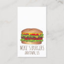 Search for burger business cards Food
