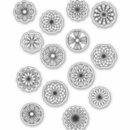 Search for black and white circles template stickers Geometric