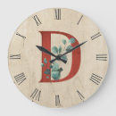 Search for letter clocks Rustic