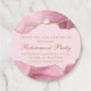 Search for retirement favor tags Elegant