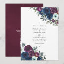 Search for navy and plum wedding invitations Watercolor