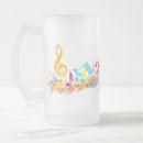 Search for music beer glasses musical notes