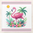 Search for pink flamingo coasters Tropical