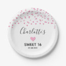 Search for sweet 16 plates Black and white