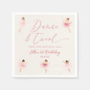 Search for ballet napkins Birthday party