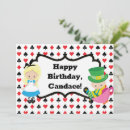 Search for mad hatter birthday cards Alice in wonderland