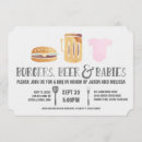 Search for hamburger invitations Baby