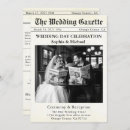 Search for vintage newspaper invitations Modern