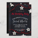 Search for red and black 21st birthday invitations Party