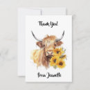 Search for scottish thank you cards Highland cow
