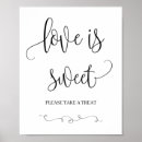 Search for sweets table sign posters Love is sweet