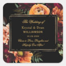 Search for burgundy and gold wedding stickers Couple