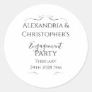 Search for engagement stickers Black and white