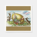 Search for vintage easter napkins Bunnies