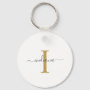 Search for gold keychains Monogrammed