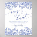 Search for ring hunt signs Blue bridal shower