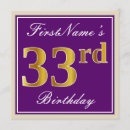Search for 33rd birthday invitations 33 years old