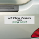 Search for golf cart bumper stickers Sports