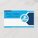 Search for swimming coach business cards Professional
