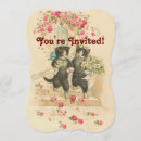 Search for cat wedding invitations Vintage