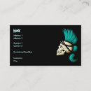 Search for rock n roll business cards Skull