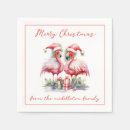 Search for christmas flamingo napkins Preppy