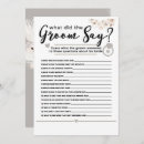 Search for game bridal shower invitations Elegant