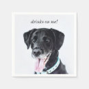 Search for black labrador retriever napkins Black and white