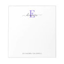 Search for monogram notepads Initial